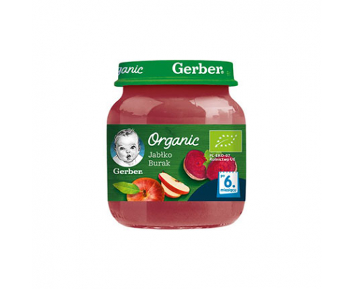 Пюре Гербер 125г Ябълка и цвекло Пюре Гербер 125г Ябълка и цвекло