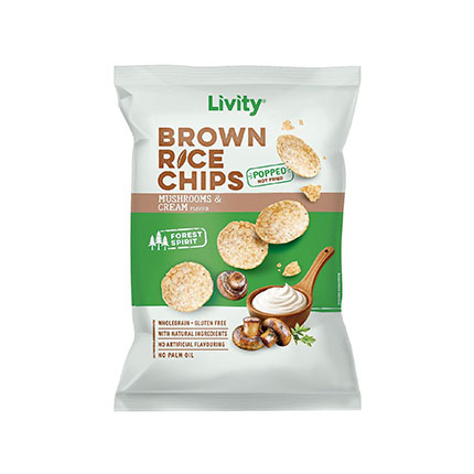 Чипс Ливити 60г Гъби и сметана