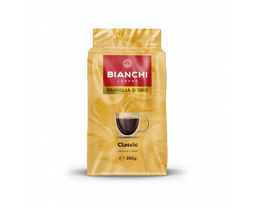 Мляно кафе Бианчи Фамилия Д'оро 250г Класик Мляно кафе Бианчи Фамилия Д'оро 250г Класик