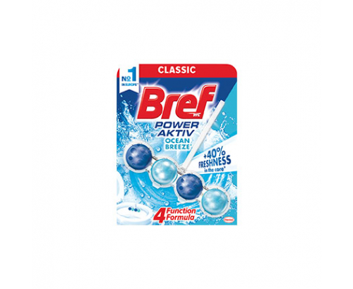 Ароматизатор за тоалетна Бреф 51г Пауър актив топчета Океан Ароматизатор за тоалетна Бреф 51г Пауър актив топчета Океан