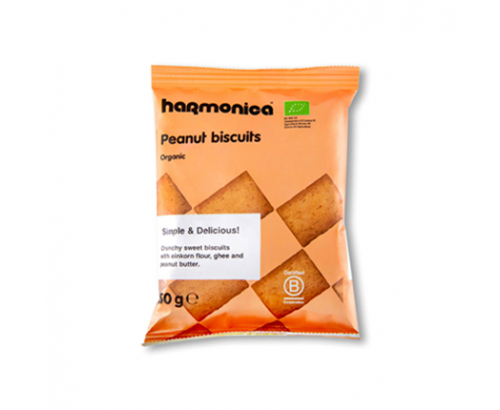 Бисквити Хармоника 50г С фъстъчено масло Бисквити Хармоника 50г С фъстъчено масло