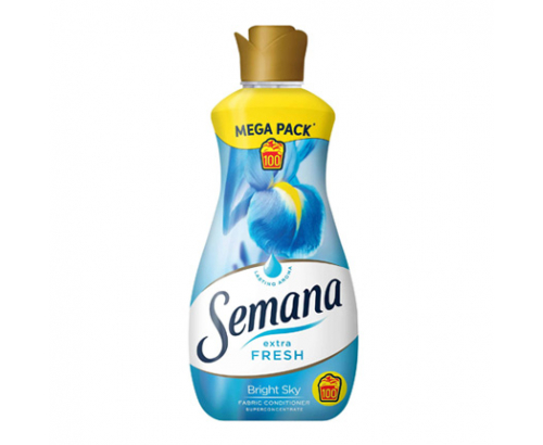 Омекотител Семана 100 пранета Екстра фреш Брайт Скай Омекотител Семана 100 пранета Екстра фреш Брайт Скай