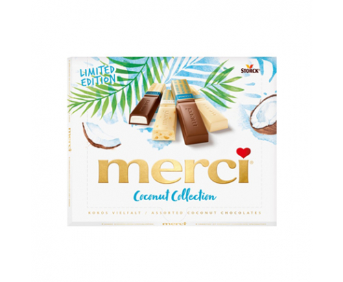 Шоколадови бонбони Мерси 250г Кокосова селекция Шоколадови бонбони Мерси 250г Кокосова селекция