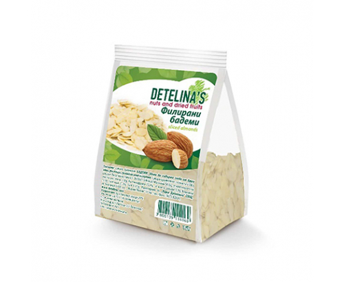 Суров филиран бадем Детелина 100г Суров филиран бадем Детелина 100г