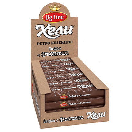 Вафла Хели Ретро 73г С фъстъци