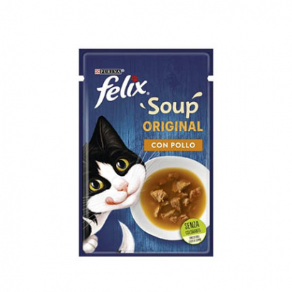 Супа за котки Феликс 48г С пиле