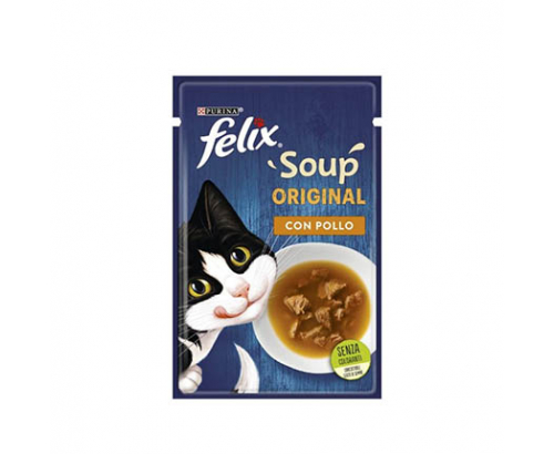 Супа за котки Феликс 48г С пиле Супа за котки Феликс 48г С пиле