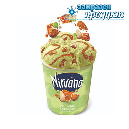 Сладолед Нирвана 420мл Пистачио и бадем