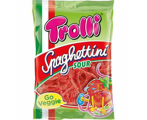 Желирани бонбони Троли 100г Спагети ягода Желирани бонбони Троли 100г Спагети ягода