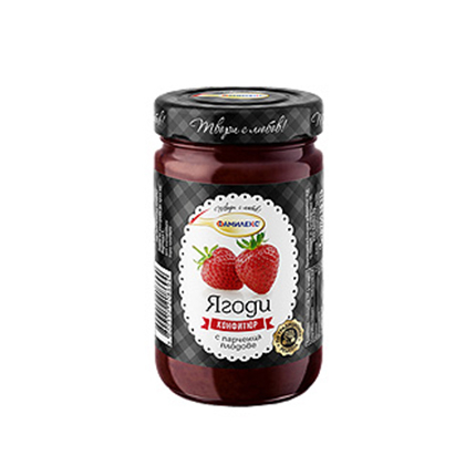 Конфитюр Фамилекс 360г Ягоди Конфитюр Фамилекс 360г Ягоди