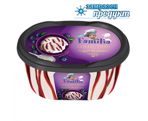Сладолед Фамилия Колекция 900мл Йогурт и плодов сироп