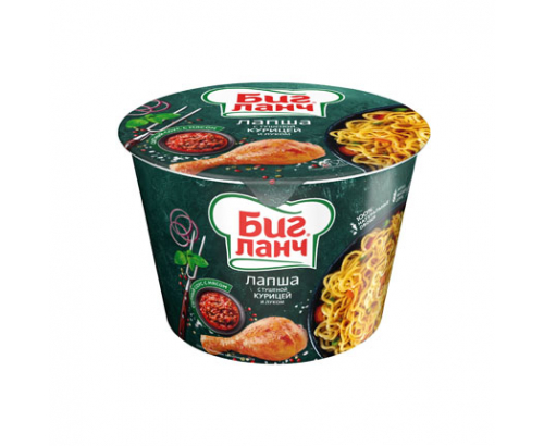 Инстантни спагети Биг Ланч 90г Пиле и лук Инстантни спагети Биг Ланч 90г Пиле и лук