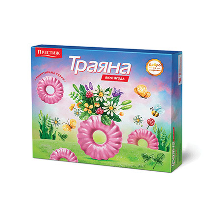 Бисквити Траяна Макси 237г С вкус на ягода