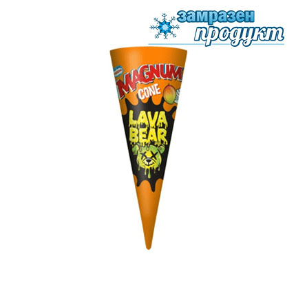 Сладолед Магнум Лава Беър 110мл Сметана и манго Сладолед Магнум Лава Беър 110мл Сметана и манго
