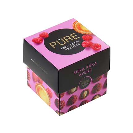 Шоколадови бонбони трюфели Пюр 96г Чийзкейк и малина