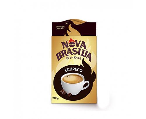 Мляно кафе Нова Бразилия 200г Еспресо Голд
