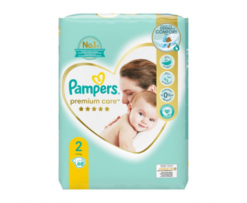 Бебешки пелени Памперс Премиум Кеър 68бр 4-8кг Бебешки пелени Памперс Премиум Кеър 68бр 4-8кг