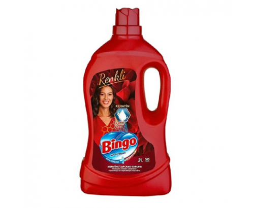 Гел за пране Бинго 3л Цветно червен