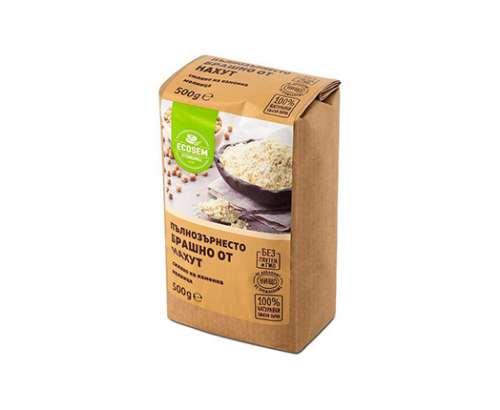Брашно 100% Пълнозърнесто от нахут Екосем 500г Брашно 100% Пълнозърнесто от нахут Екосем 500г
