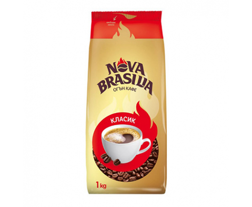 Кафе на зърна Нова Бразилия 1кг Класик