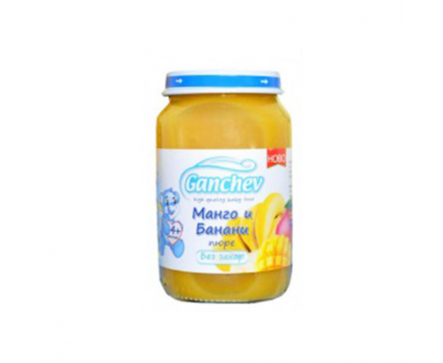 Пюре Ганчев 190г Манго и банан Пюре Ганчев 190г Манго и банан