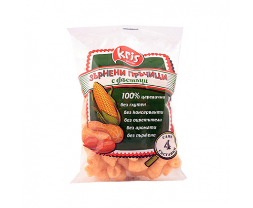 Зърнени пръчици Крис 55г С фъстъци Зърнени пръчици Крис 55г С фъстъци