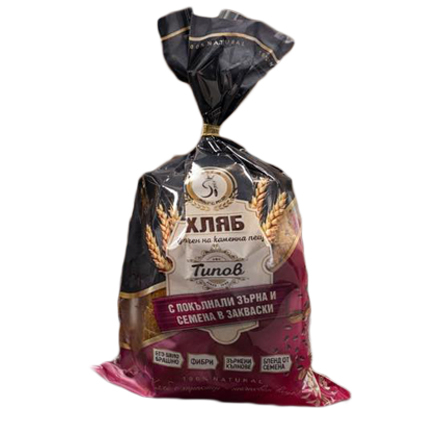 Хляб Ресен 400г Типов с покълнали семена и закваска