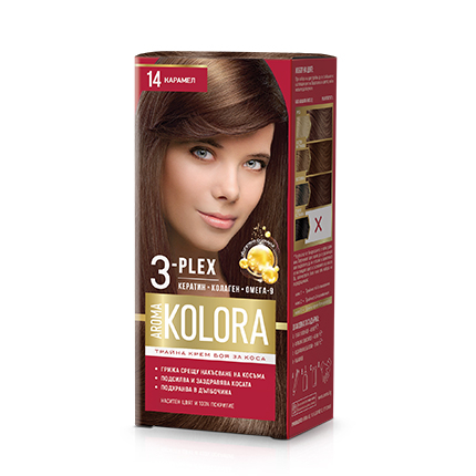 Боя за коса Арома Колор 14 Карамел