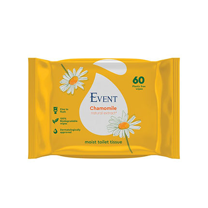 Влажна тоалетна хартия Евент 60бр С екстракт от лайка Влажна тоалетна хартия Евент 60бр С екстракт от лайка