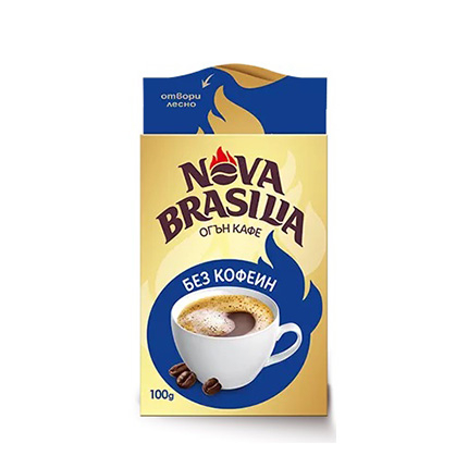 Мляно кафе Нова Бразилия 100г Без кофеин