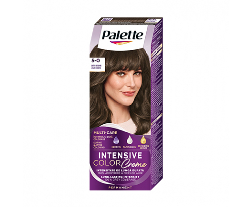 Боя за коса Палете Интензив Калър Крийм 5-0 Светло кафяв Боя за коса Палете Интензив Калър Крийм 5-0 Светло кафяв