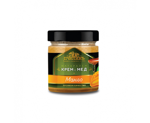 Натурален крем Пчелинъ 250г С мед и манго Натурален крем Пчелинъ 250г С мед и манго