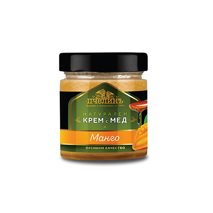 Натурален крем Пчелинъ 250г С мед и манго