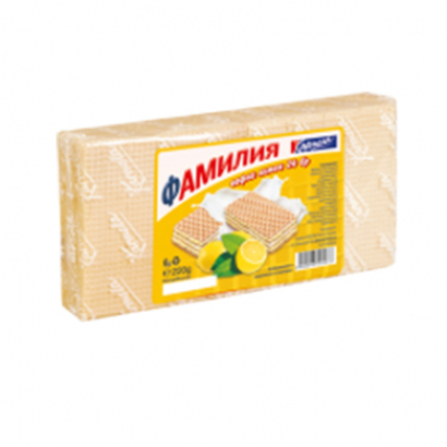 Вафли Кармела Фамилия 220г Лимон