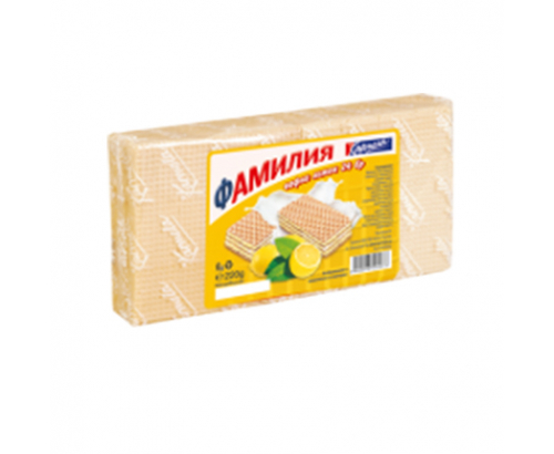 Вафли Кармела Фамилия 220г Лимон Вафли Кармела Фамилия 220г Лимон