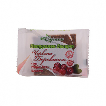 Десерт Сарина 40г Червена боровинка
