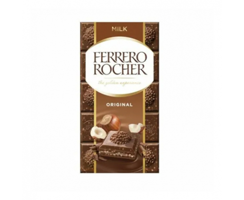 Шоколад Фереро Роше 90г Млечен с лешник