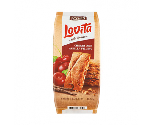 Бисквити Ловита 168г Череша и ванилия Бисквити Ловита 168г Череша и ванилия