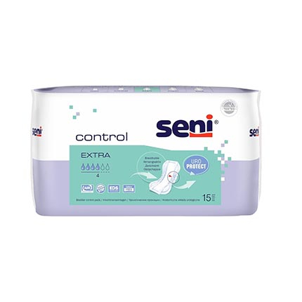 Урологични подложки Сени 15бр Контрол Екстра Урологични подложки Сени 15бр Контрол Екстра