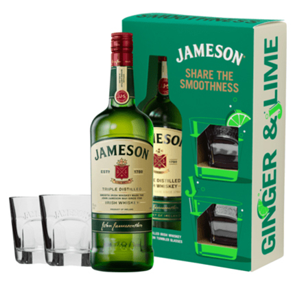 Уиски Джеймисън 700мл + 2 чаши Уиски Джеймисън 700мл + 2 чаши