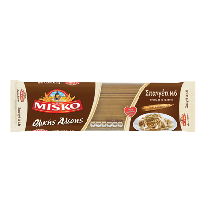 Спагети Миско 500г №6 Пълнозърнести