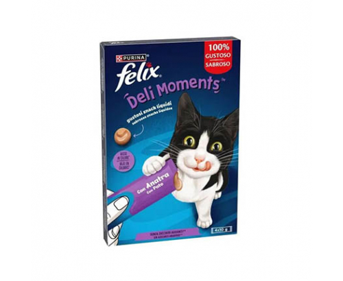 Лакомство за котки Феликс Дейли Моментс 4х10г С патешко Лакомство за котки Феликс Дейли Моментс 4х10г С патешко