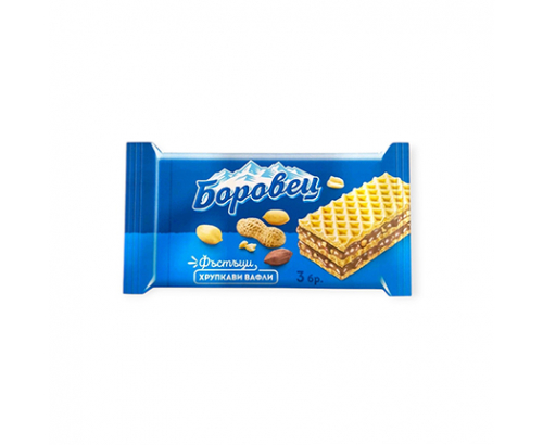 Вафли Боровец 38г С фъстъци Вафли Боровец 38г С фъстъци