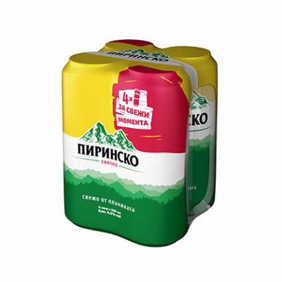 Бира Пиринско 4х500мл кен
