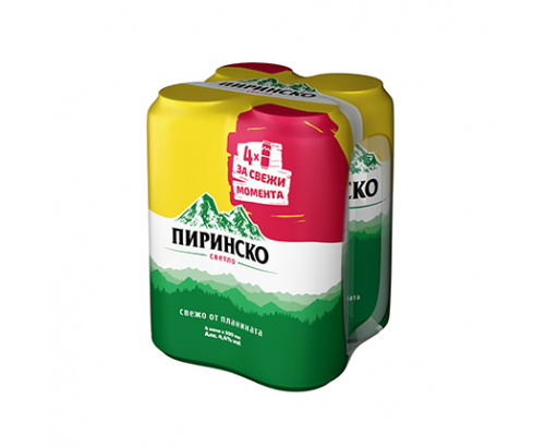 Бира Пиринско 4х500мл кен Бира Пиринско 4х500мл кен