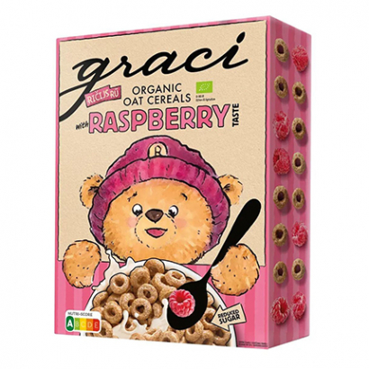 Зърнена закуска Граци Органик 300г С вкус на малина