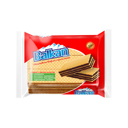Вафли Балкан 155г 6бр С крем какао