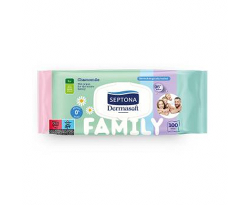 Мокри кърпи Септона Дермасофт 100бр Мокри кърпи Септона Дермасофт 100бр