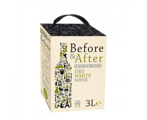 Вино Бифор енд Афтър 3л Бяло Вино Бифор енд Афтър 3л Бяло