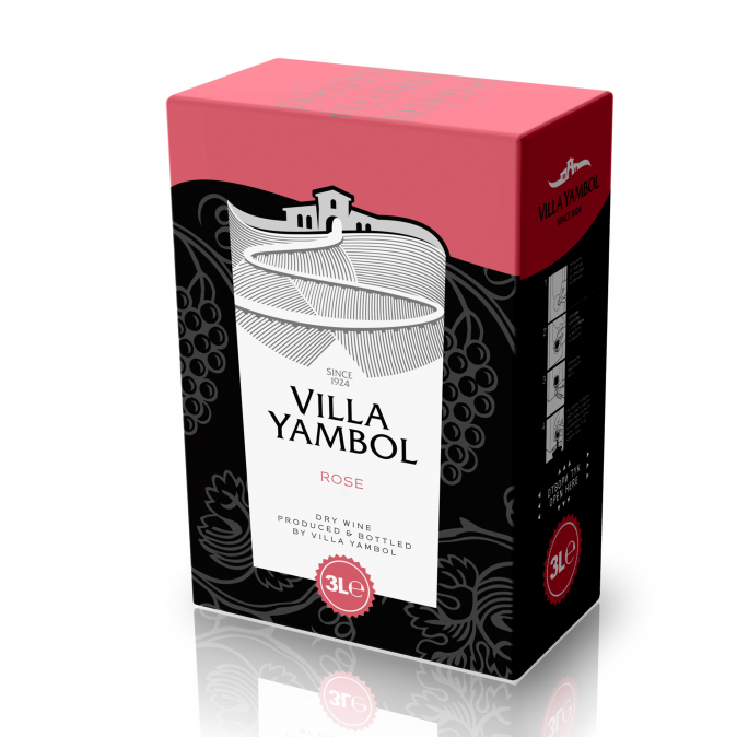 Вино Вила Ямбол 3л Розе